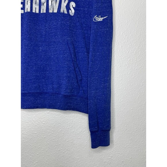 Women's Nike Royal Seattle Seahawks Rewind Gym Vintage LW Pullover Hoodie Size L - Picture 5 of 16